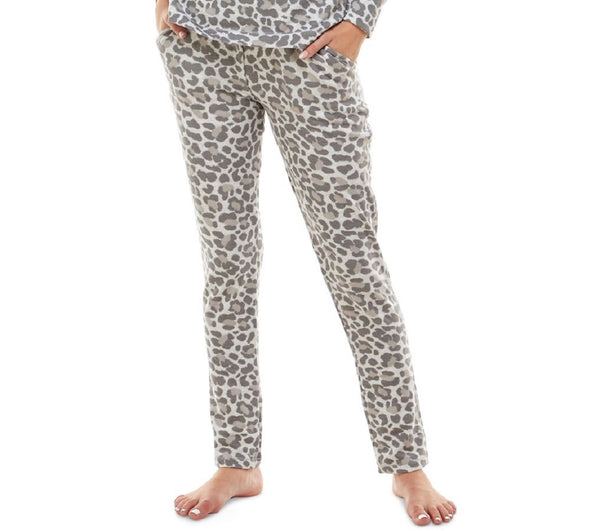 Roudelain Womens Slim Leg Pants,Animal Blurred Soft Silver,Medium