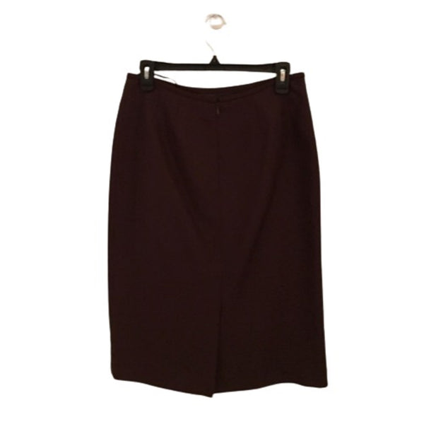 Le Suit Womens Solid Skirt,Chocolate,6