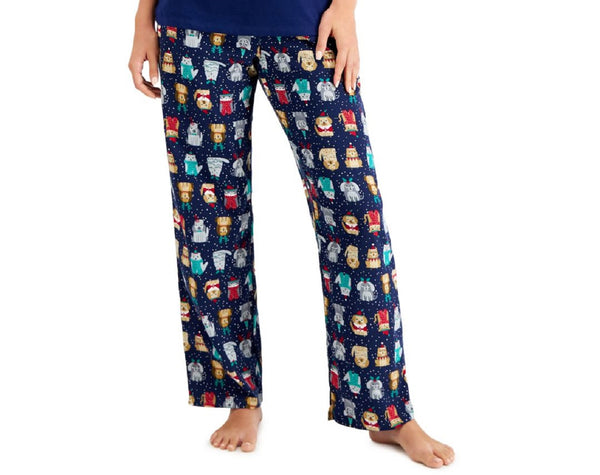 Family Pajamas Womens Bah Humbug Novelty Pajama Pants,Bah Humbug,X-Large