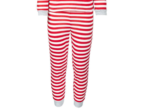 Family Pajamas Little & Big Kids Striped Pajamas,Red Stripe,10-12