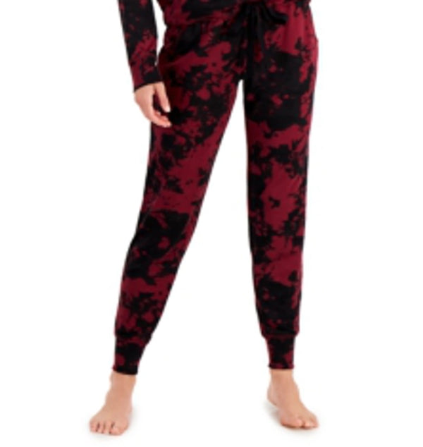 Jenni Womens Twinning Super Soft Pajamas,Plum Wine Tiedy,XX-Large