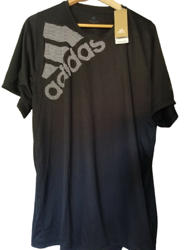 adidas Mens FreeLift ClimaLite T-Shirt,Black,Large