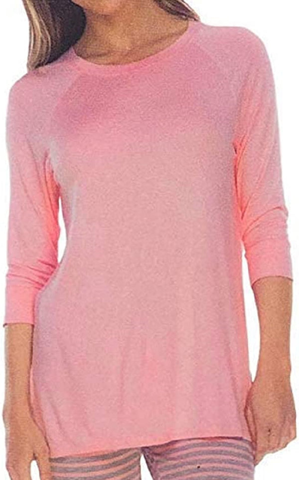Honeydew Womens Solid Pajama Top Only,1-Piece,Pink,X-Large
