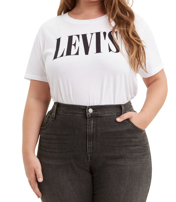 Levi's Womens Plus Size Cotton Logo T-Shirt