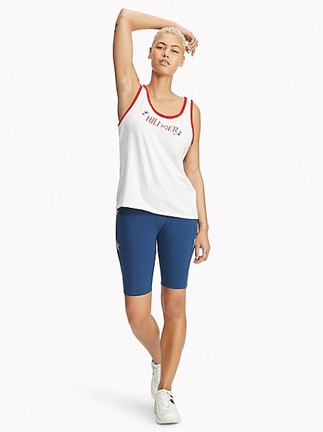 Tommy Hilfiger Womens Essential Knotted Star Tank Top