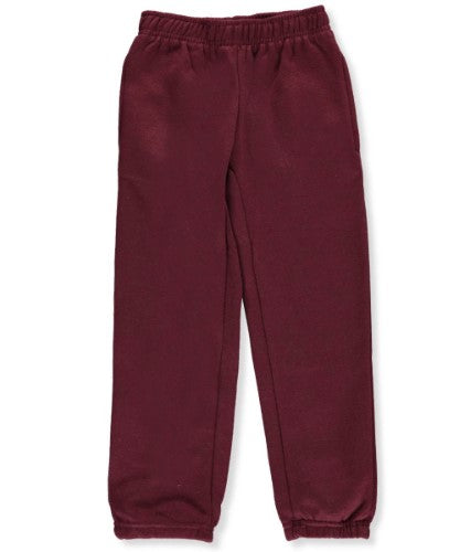 Premium Authentic Schoolwear Unisex Sweatpants,Burgundy,Large