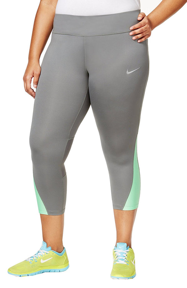 Nike Womens Plus Size Power Compression Cropped Leggings