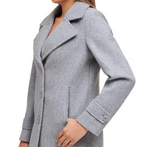 Andrew Marc Womens Water Resistant Button Closure Peacoat