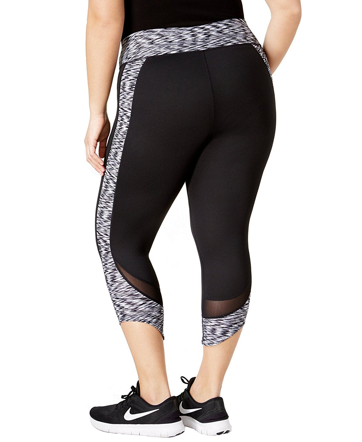Calvin Klein Womens Plus Size Space Dyed Compression Leggings