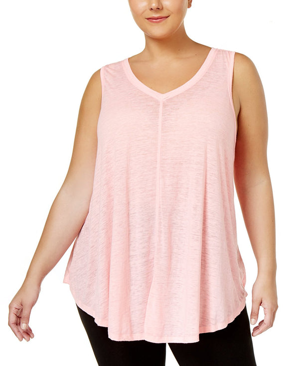 Calvin Klein Womens Plus Size Relaxed-Fit Tank