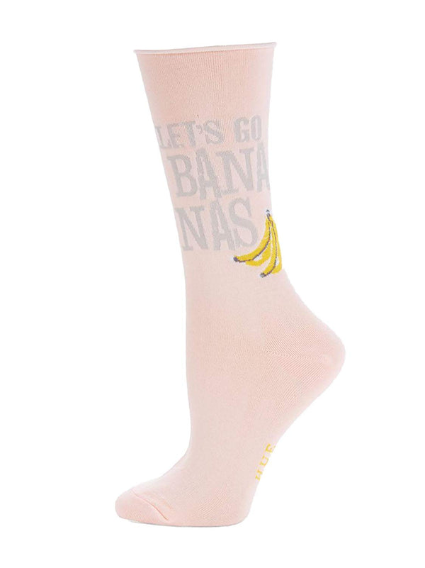 HUE Womens Lets Go Bananas Socks