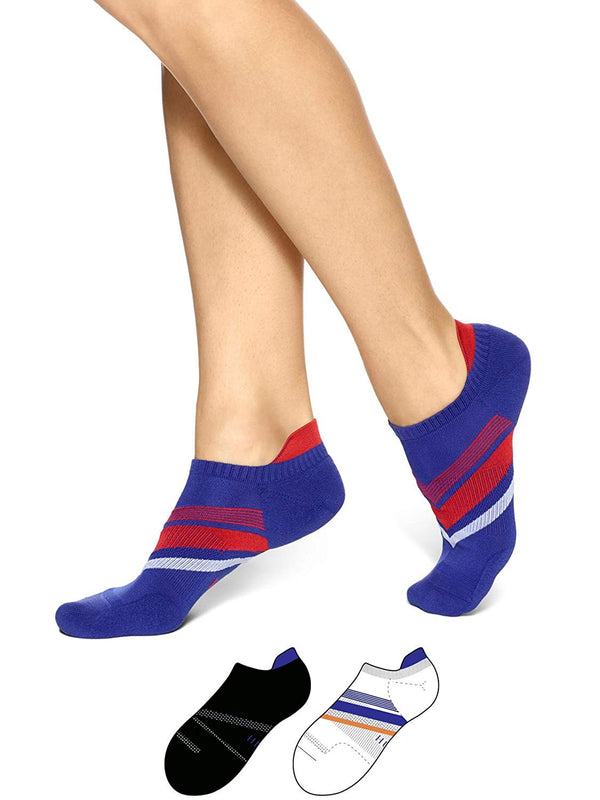 HUE Womens Air Sleek Tab Cushioned Liner Socks, 3 Pack