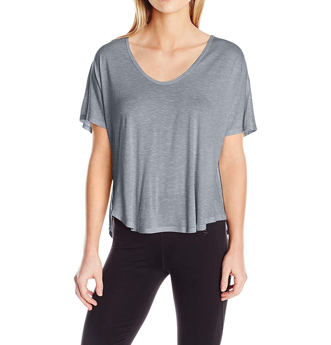 Calvin Klein Womens Performance Spacedye Jersey With Inner T-Back T-Shirt