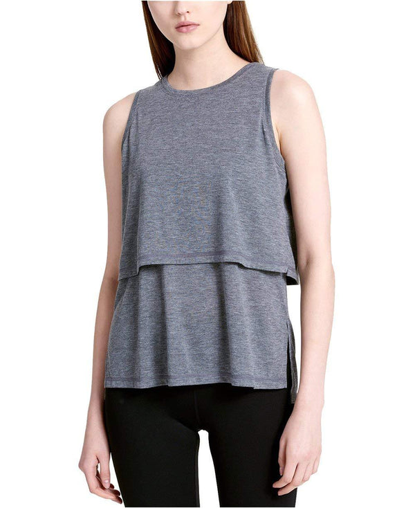 Calvin Klein Womens Performance Epic Tiered Tank Top