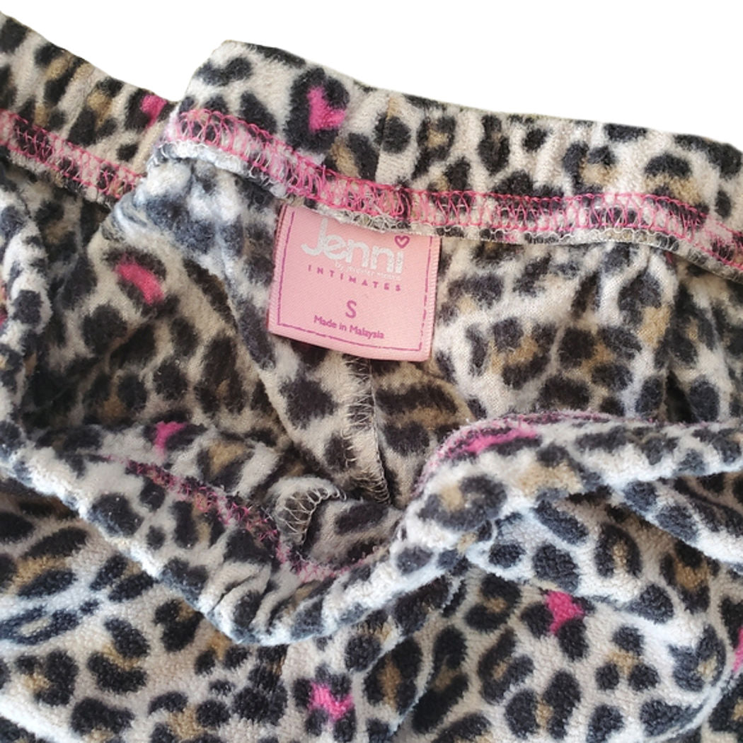Jenni by Jennifer Moore Womens Cheetah Print Pajama Pants