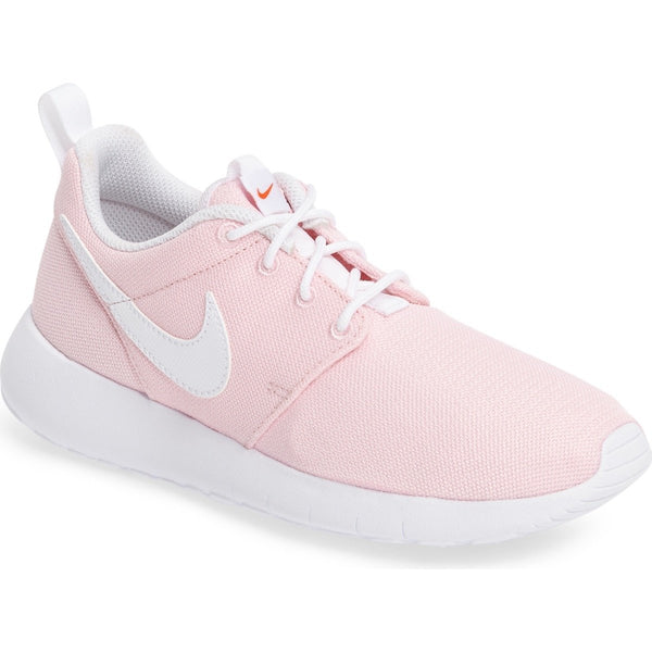 Nike Grade School Roshe One Running Shoe Prism Pink/White/Safety Orange 5