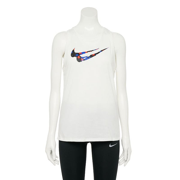 Nike Womens Logo Graphic Tank Top,White,Medium