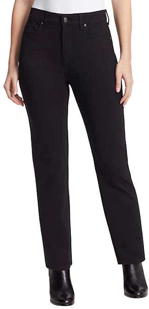 Gloria Vanderbilt Womens Amanda Slim, High Rise, Classic Fit, Tapered Leg, Knit Pointe Pants
