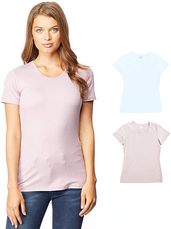 32 DEGREES Womens 2 Pack Cool Scoop Neck Wicking T-Shirt