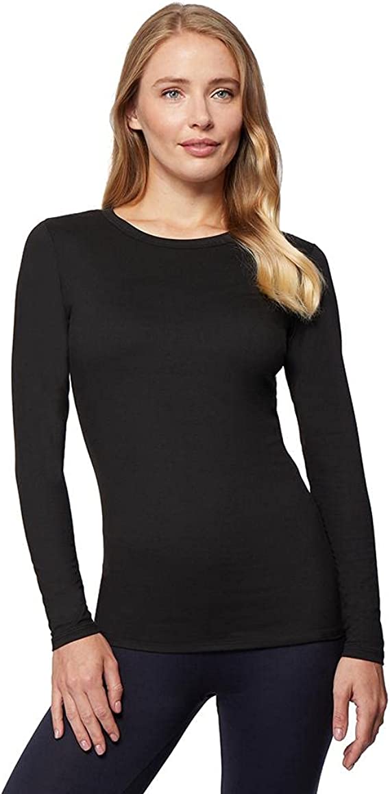 32 DEGREES Womens Ultra Soft Thermal Lightweight Baselayer Crew Neck Long Sleeve Top
