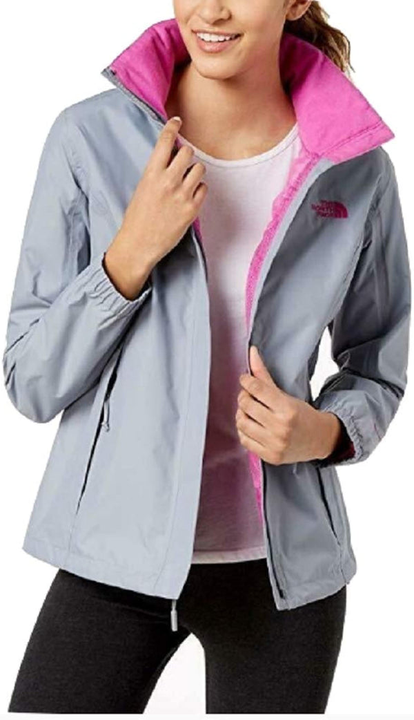 THE NORTH FACE Womens Resolve 2.0 Jacket,Pink/Gray,X-Small