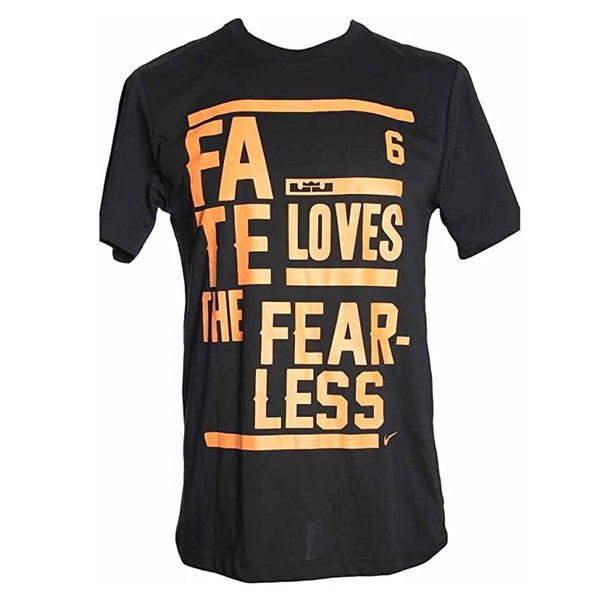 Nike Mens Dri Fit Lebron Fate Loves The Fear Less Print T Shirt