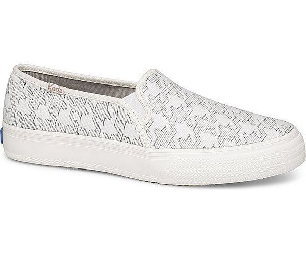 Keds Womens Double Decker Houndstooth Slip-On Sneakers
