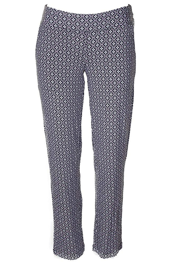 Alfani Womens Geo Printed Knit Slim Pajama Pants