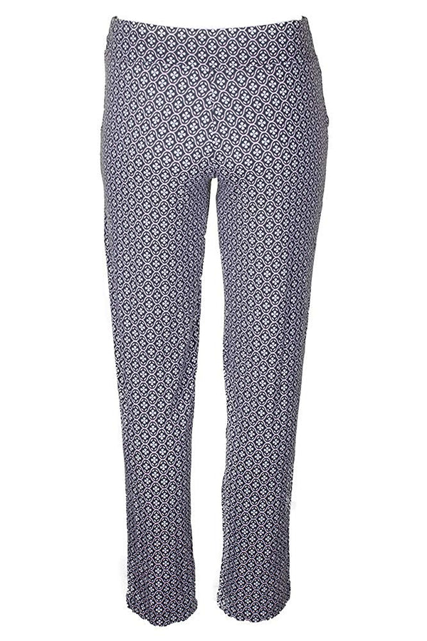 Alfani Womens Geo Printed Knit Slim Pajama Pants