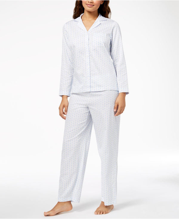 Charter Club Womens Woven Cotton Pajama Set