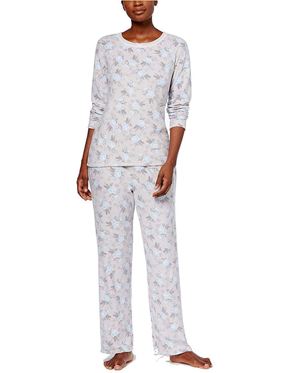 allbrand365 designer brand Womens Thermal Fleece Pajama Set