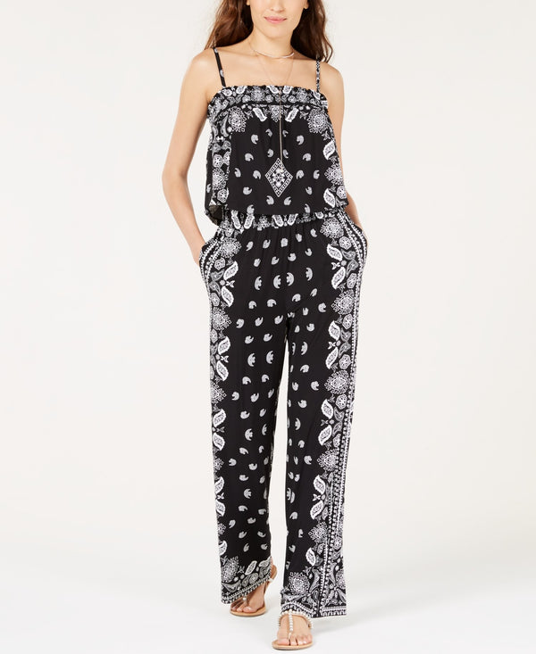 INC International Concepts Womens Printed Popover Jumpsuit