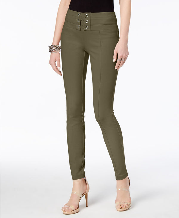 INC International Concepts Womens Lace Up Skinny Pants