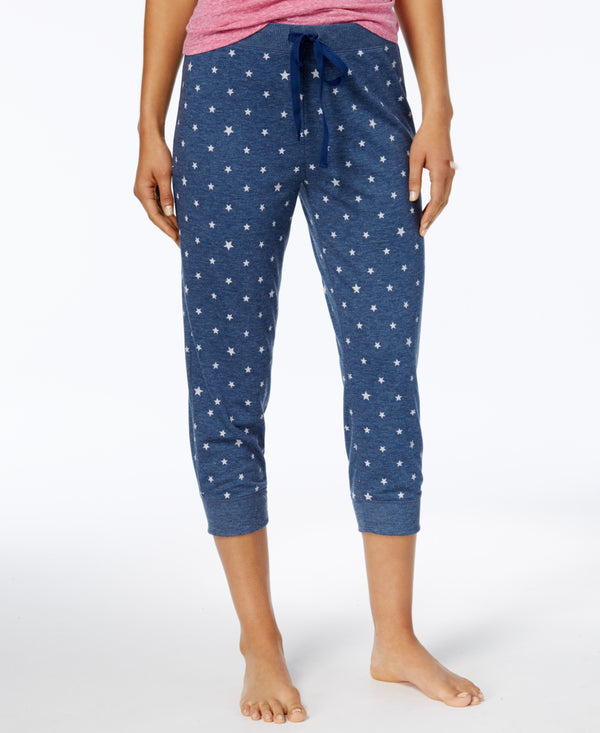 Jenni by Jennifer Moore Womens Cropped Jogger Pajama Pants