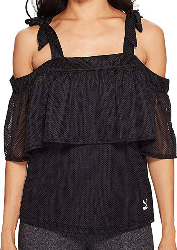PUMA Womens Xtreme Off the Shoulder Tee