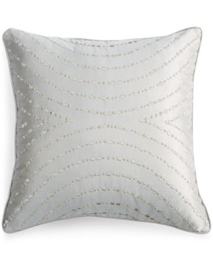 Hotel Collection Finest Silver Leaf 16" Square Decorative Pillow Bedding