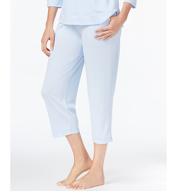 allbrand365 designer brand Womens Plus Size Knit Cropped Pajama Pants