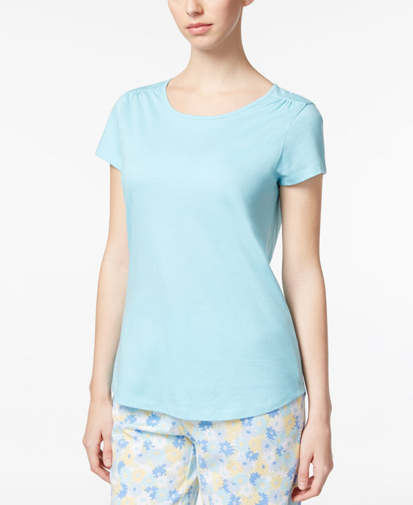 allbrand365 designer brand Womens Scoop Neck Pajama Top