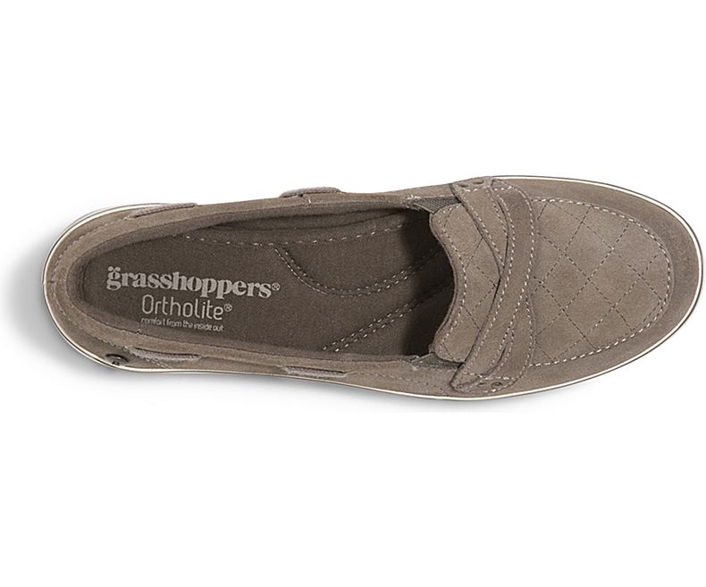 Grasshoppers Womens Windham Suede Boat Shoe
