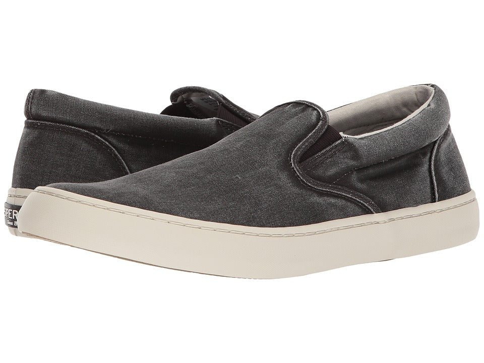 Sperry Mens Cutter Slip on Salt Washed Sneakers