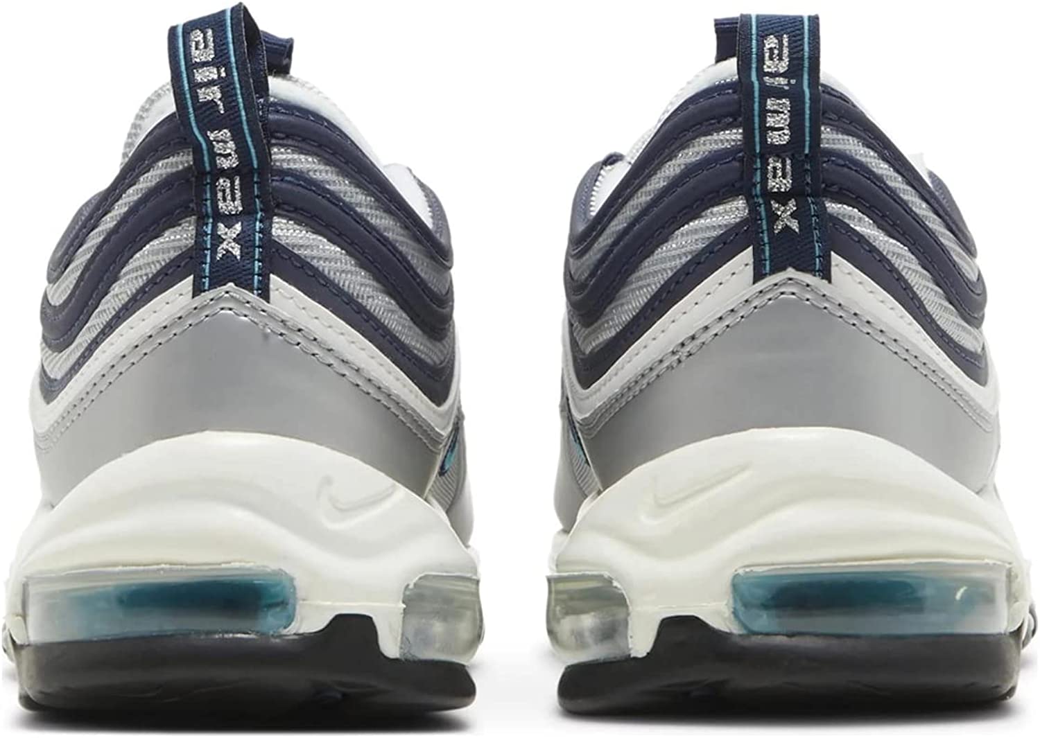 Nike Mens Air Max 97 Og Shoes,Metallic Silver/Chlorine Blue