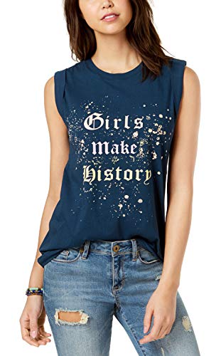 Rebellious One Juniors Girls Make History Graphic Print Tank Top