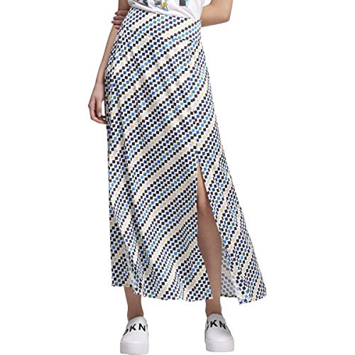Dkny Womens Pattern Split Hem Maxi Skirt