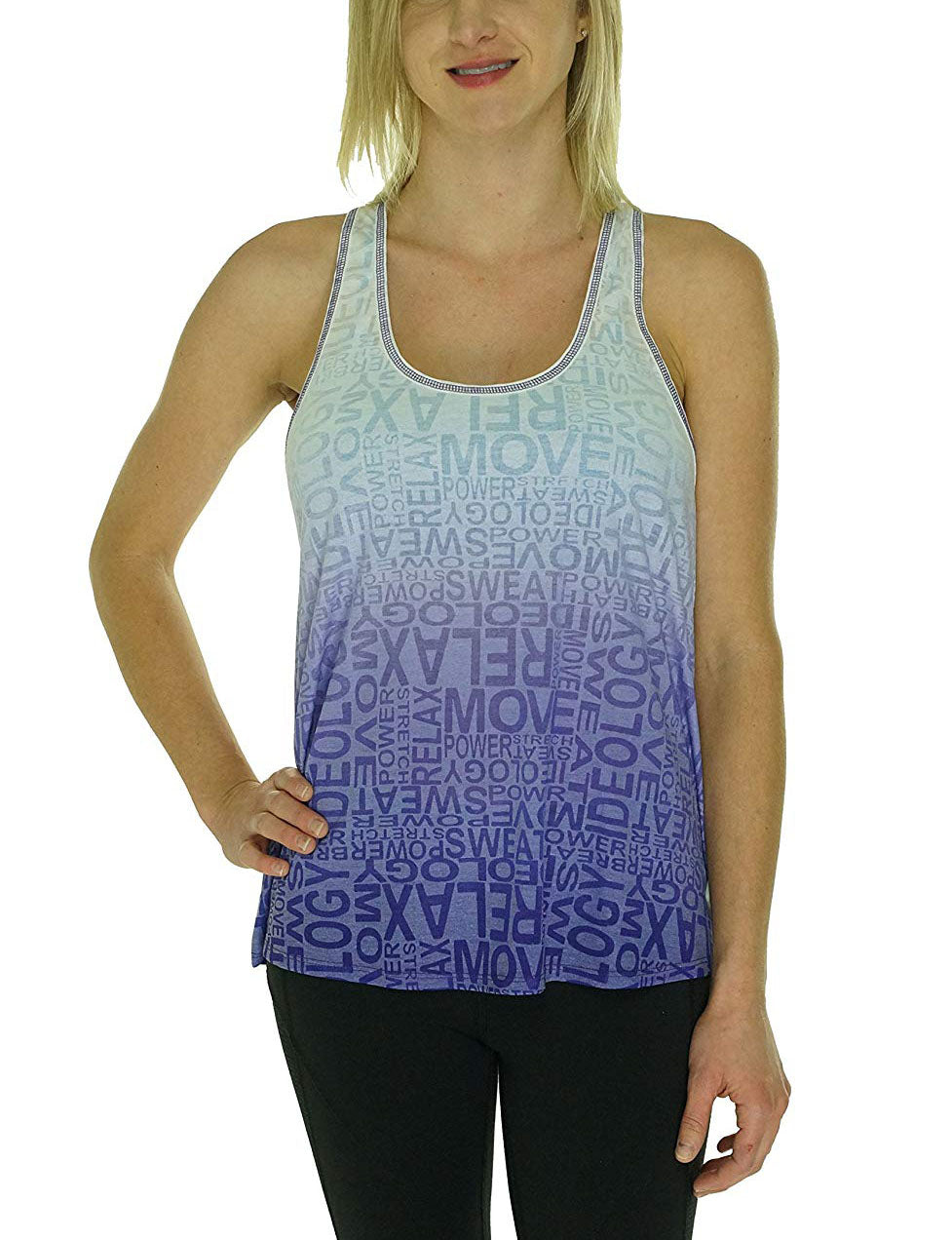 Ideology Womens Ombre Printed Tank Top