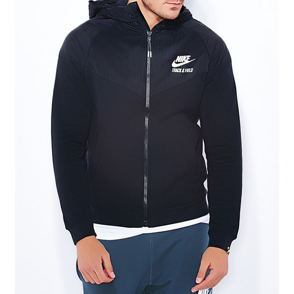 Nike Mens Track And Field Woven Full Zip Hooded Jacket