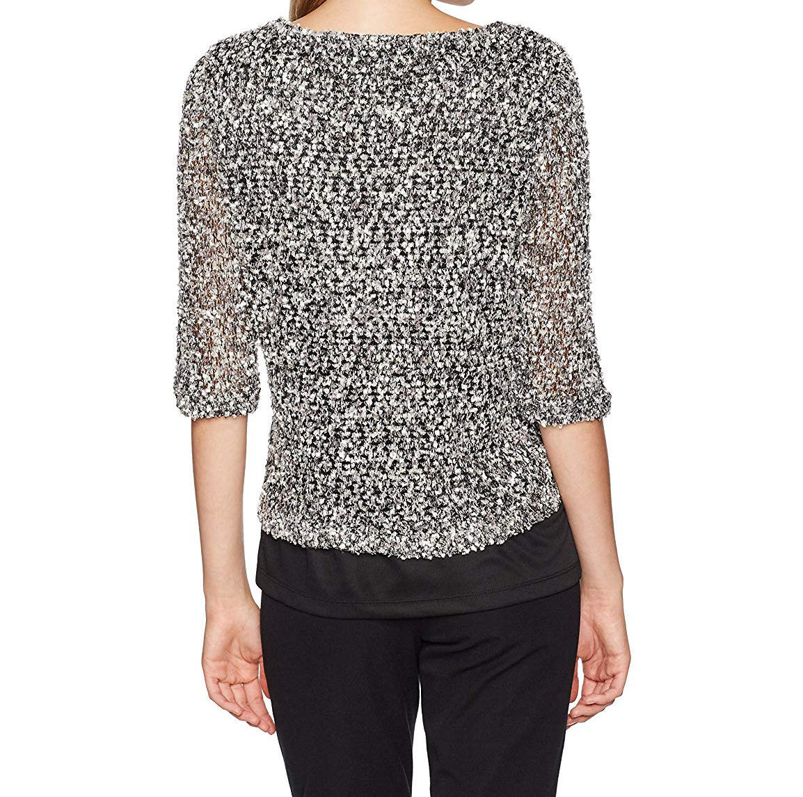 Alfred Dunner Womens Closet Case Collection Textured Top