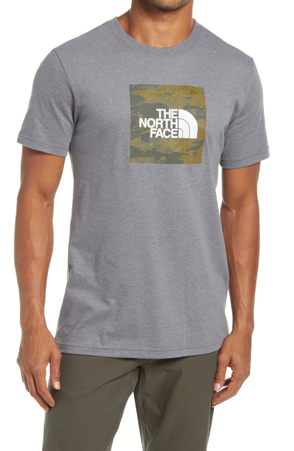 The North Face Mens Boxed In Logo Graphic T-Shirt,Tnf Medium Grey Heather,XX-Large
