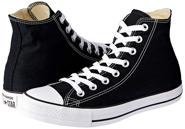 Converse Unisex Chuck Taylor All Star Leather Hi Sneakers Black 10