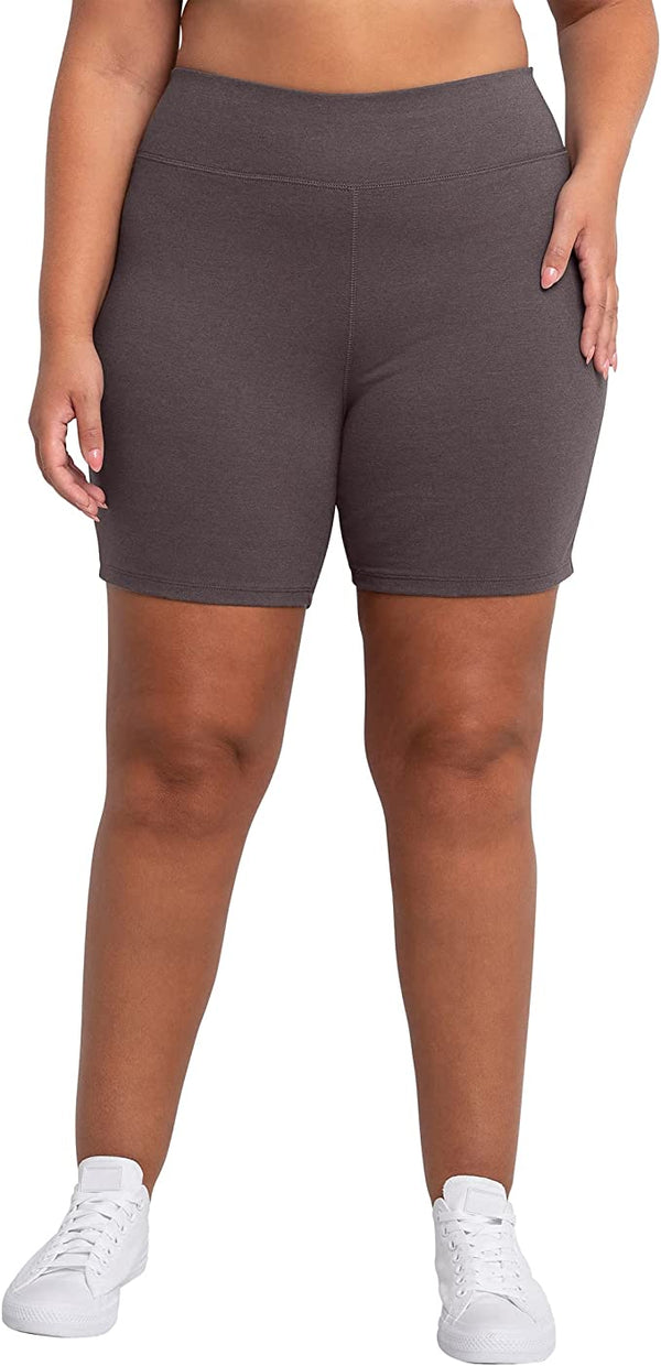 allbrand365 designer Ideology Womens Sweat Set Bike Shorts,Black Charcoal,1X