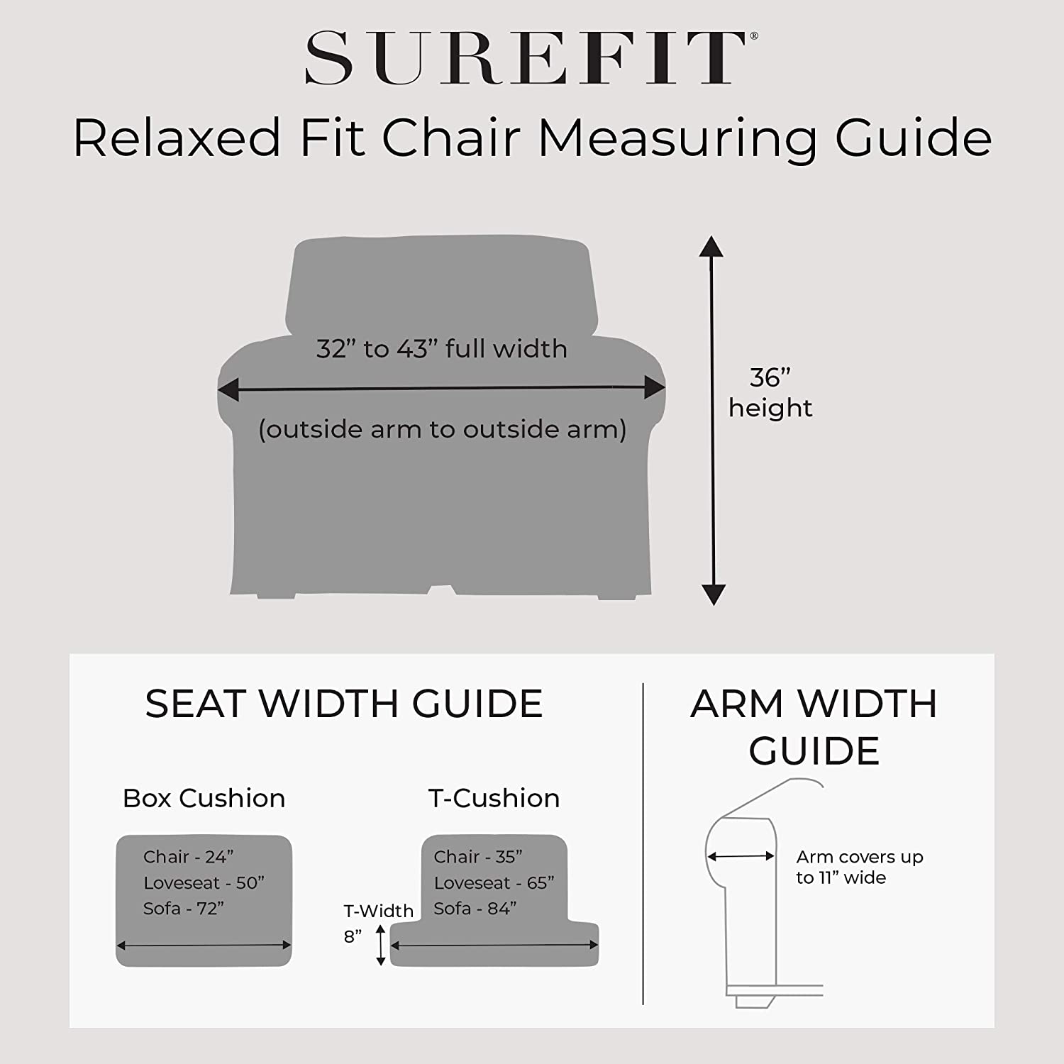 Sure Fit Smooth Suede Washable Chair Slipcover